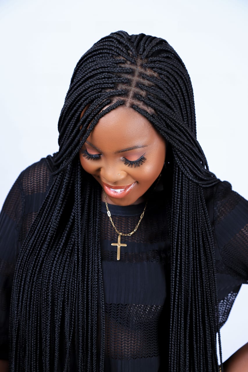 Knotless braided cap unit