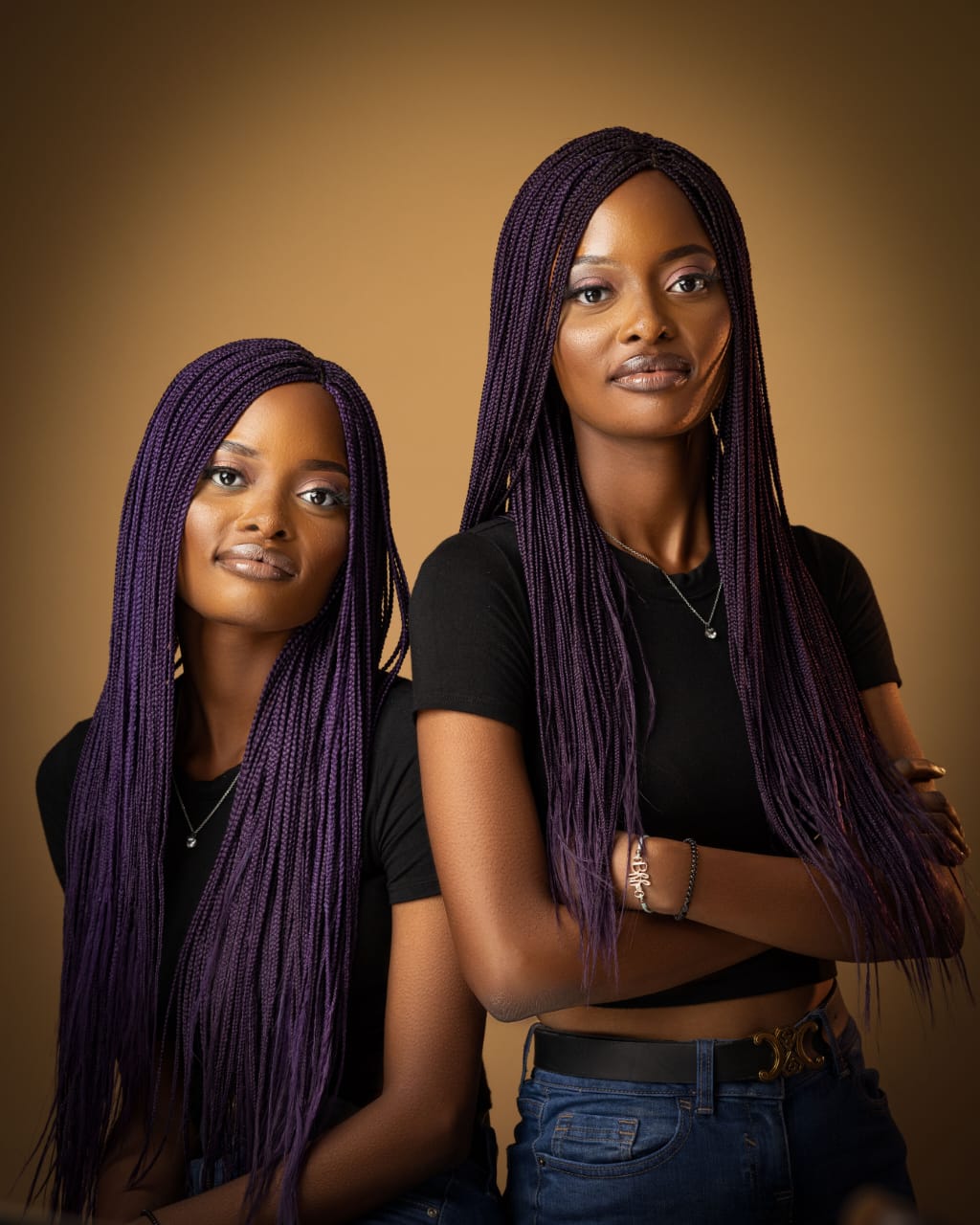 Duo-tone braided units
